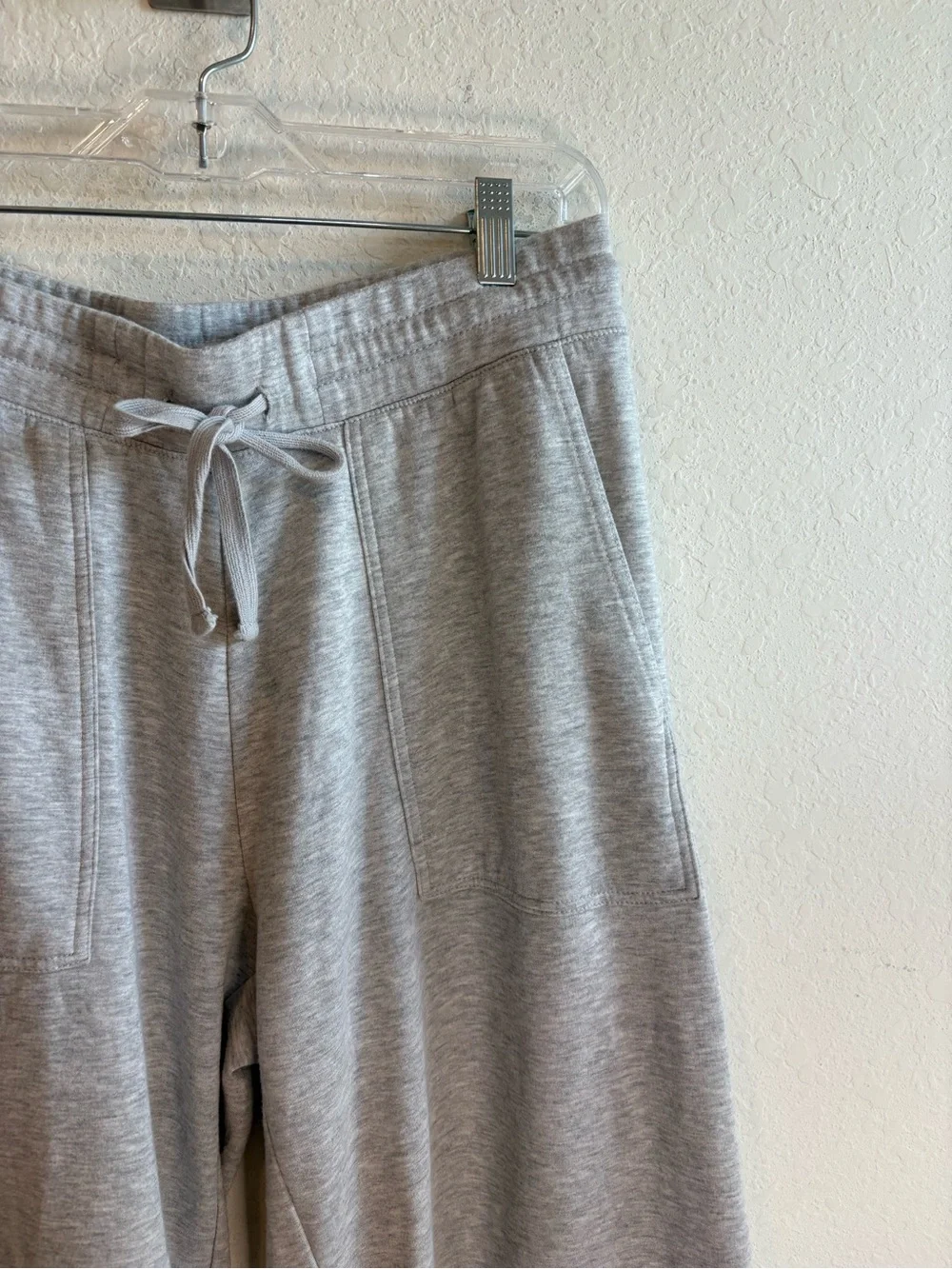 Quince SuperSoft Fleece Cropped Wide Leg Pants Medium